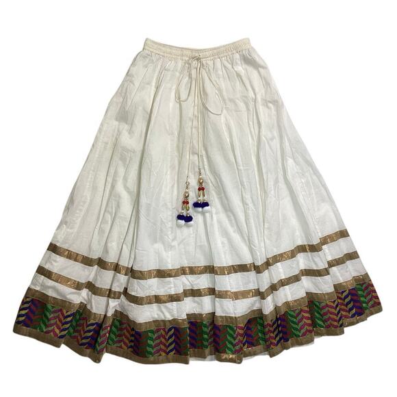 Vintage Peppertree the hip store white maxi skirt size L - Picture 3 of 6